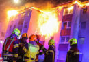 Oö: Dach einer ganzen Wohnanlage in Traun zum Jahresbeginn 2026 in Flammen