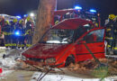 Nö: Pkw gegen Baum → vier Verletzte in Heinreichs in Vitis