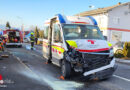 Stmk: Rettungsfahrzeug fuhr auf Pkw mit Feuerwehrleuten (am Weg zum Einsatz) auf → 2 Verletzte