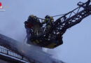 D: Dachstuhlbrand in leerstehenden Gebäude in Dresden