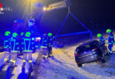 Bgld: Routinierte Autobergung auf S 31 bei Mattersburg