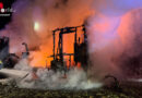 Bgld: Vollbrand eines Mobile-Homes in Jennersdorf