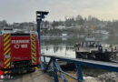 Oö: Güterschiff kollidierte mit Drahtseilbrücke in Ottensheim