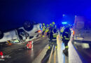 Bgld: Pkw-Überschlag mit Verletztem auf der B 57