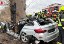 Nö: Ein Toter (18) bei Pkw-Kollision an Baum auf der B 3 bei Emmersdorf an der Donau