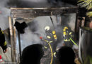 Oö: Vollbrand einer Sauna in Gartenhütte in Mehrnbach