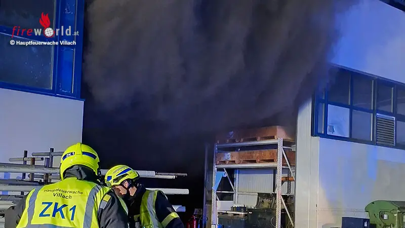 Ktn-Gro-brand-in-Lackieranlage-eines-Industriebetriebes-in-Villach-rund-100-Einsatzkr-fte-verhinderten-Ausbreitung