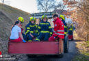 Oö: Personenrettung nach Motocross-Unfall im unwegsamen Gelände bei Gutau