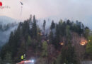 Ktn: Update 110-Hektar-Waldbrand im Lesachtal → 33 Feuerwehren im Einsatz