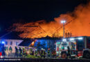 Oö: Großeinsatz bei Vollbrand eines landw. Anwesens in Katsdorf