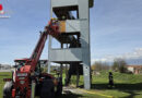 Bgld: Brandeinsatz am Aussichtsturm beim „Gschlössl“ in Leithaprodersdorf