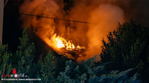 O�: Brand im Dachbereich eines Wohnhauses in Pregarten ? 9 Feuerwehren im Einsatz