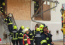 Oö: Brand im Hackschnitzel-Bunker auf Bauernhof in Eschenau im Hausruckkreis