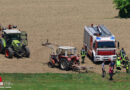 Oö: Traktor verunfallt: Einsatzkräfte zu Personenrettung nach Neukirchen am Walde alarmiert