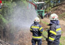 Stmk: Brand an Hackmaschine und Brandverdacht  im Waldgebiet in Weißkirchen und Rattenberg