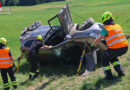 Oö: Auto überschlagen: Personenrettung nach Pkw-Unfall bei Meggenhofen