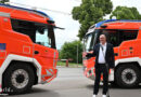 D: Übergabe zweier Hybrid-Hilfeleistungslöschfahrzeuge an die Feuerwehr Stuttgart