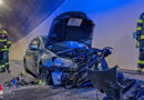 Oö: Sechs Feuerwehren bei Pkw-Unfall mit unklarer Lage im Tunnel Grünburg