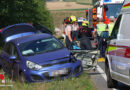 Oö: Personenrettung nach Pkw-Kollision auf B 1 in Edt bei Lambach