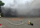D: Feuer in einer Lagerhalle in Gronau
