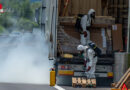 Oö: Lange Sperre der A 9 wegen aufwendigen Gefahrguteinsatz mit Chlorbleichlauge bei Ried im Traunkreis