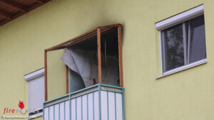 20260816_laumatat_998A4315 Oö: Brand auf einem Balkon eines Mehrparteienwohnhauses in Enns
