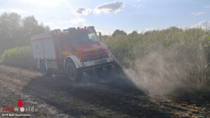 D: Vegetationsbrand auf rund 2.500 Quadratmeter in Bad Oeynhausen