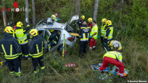 N�: Menschenrettung nach Verkehrsunfall bei Palt