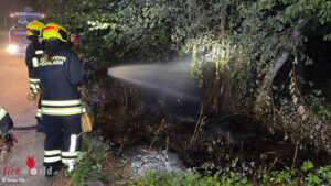PochlarnBOeschung1 Nö: Böschungsbrand beim Bahnhof Pöchlarn