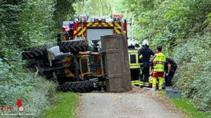 D: Person in Sprockh�vel unter Radlader eingeklemmt