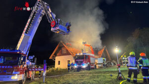 Wohnhausbrand Eisbach-Rein 2026-08-20 Stmk: Wohnhausdach brannte in Eisbach-Rein