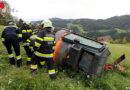 Stmk: Bagger kippt im Steilgelände um – Aufwendige Bergung auf 1.000 Meter Seehöhe