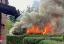 D: Brand einer Gartenlaube in Oberhausen
