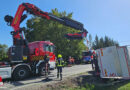 Oö: Bergearbeiten nach Lkw-Unfall auf der B 134 in Fraham