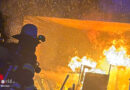 Bayern: Gefährlicher, offener Garagenbrand in München