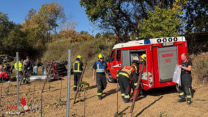 BrunnTraktor1 Nö: Mann in Weingarten in Brunn am Gebirge mit Traktor umgekippt und tödlich verletzt