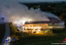 Oö: Rund 200 Feuerwehrleute bei Großbrand auf Mülldeponie in Katsdorf im Einsatz