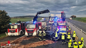N�: Menschenrettung nach Verkehrsunfall mit drei Pkw auf der A1 bei St. P�lten