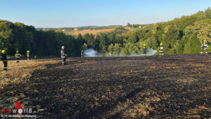 Stmk: Brand eines Feldes in St. Stefan im Rosental