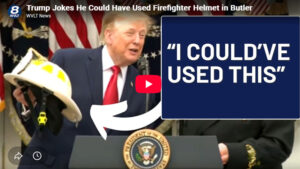 TrumpFeuerwehr USA: Trump fordert Todesstrafe für Mörder von Feuerwehrleuten und erhält Feuerwehrhelm