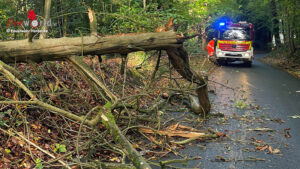 D: Zahlreiche Sturmeins�tze in Herdecke ? Vorbeidr�ngler besch�digt L�schfahrzeug