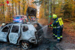 Pkw auf der L7039 in Brand geraten und vollkommen ausgebrannt