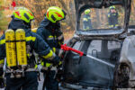 Pkw auf der L7039 in Brand geraten und vollkommen ausgebrannt