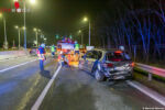 Menschenrettung nach heftigen Auffahrunfall auf der S5