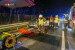 Menschenrettung nach heftigen Auffahrunfall auf der S5