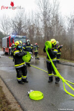 Pkw-Brand nach Unfall auf der L44