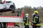 Pkw-Brand nach Unfall auf der L44